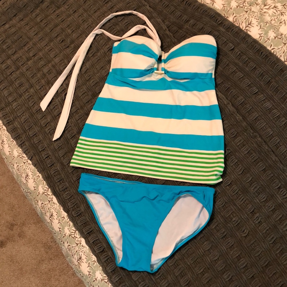 Ralph Lauren swimsuit set tankini halter size 8